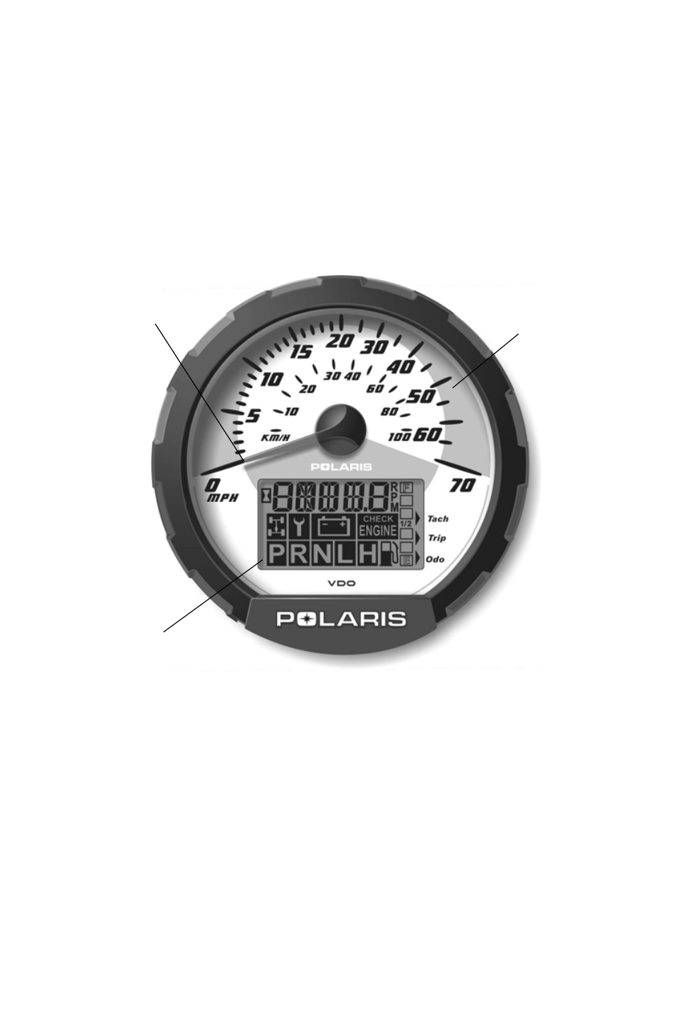 Features and controls, Instrument cluster | Polaris Sportsman 9921825 User Manual | Page 38 / 132
