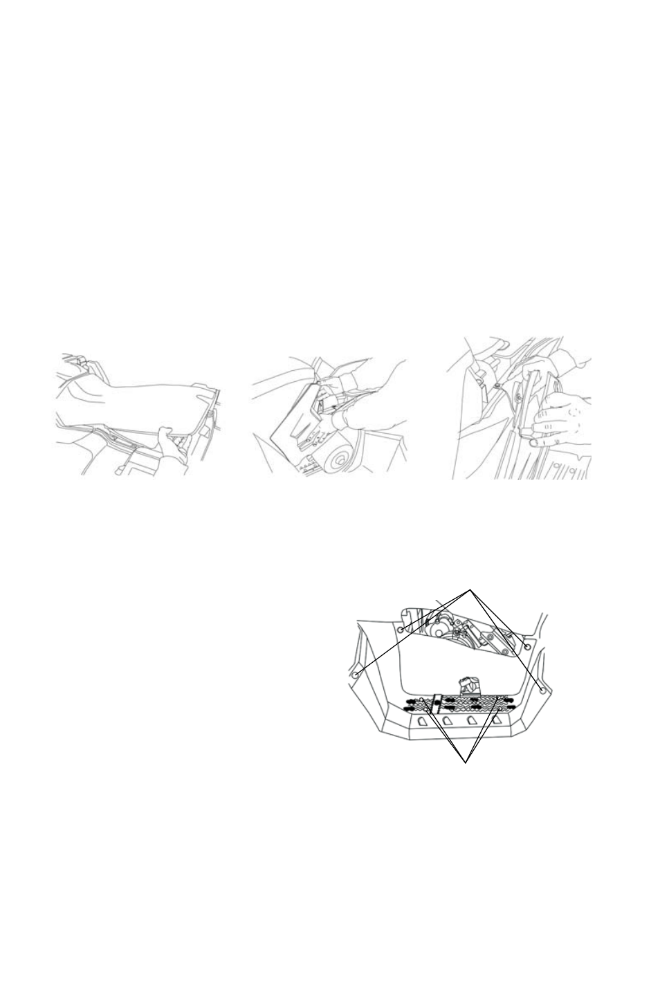 Maintenance, Steering assembly, Side panel removal | Footwell removal | Polaris Sportsman 9921825 User Manual | Page 85 / 132