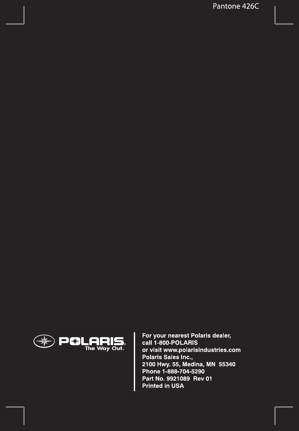 Polaris 600RR User Manual | Page 2 / 119