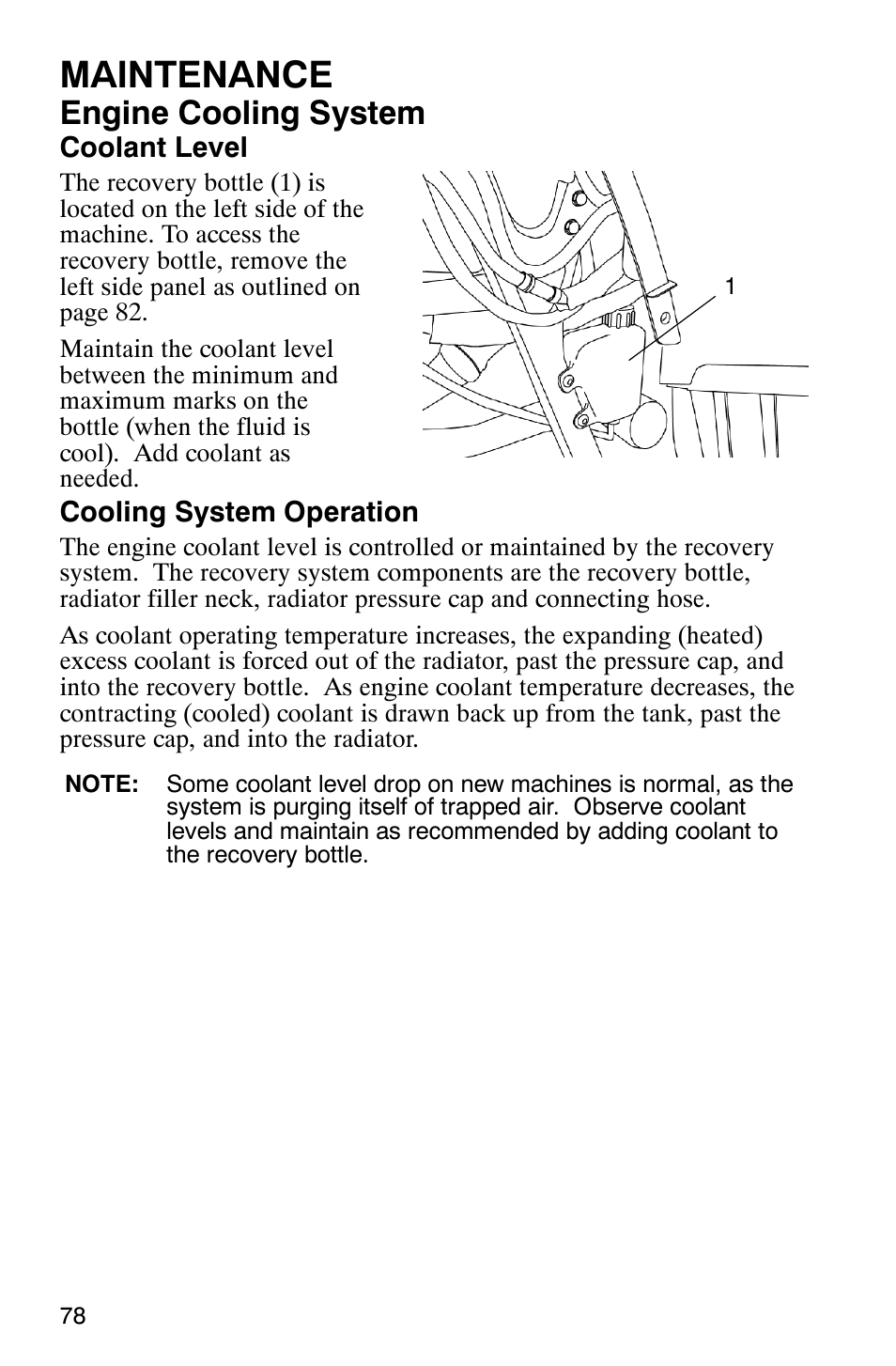 Maintenance, Engine cooling system | Polaris MV700 User Manual | Page 81 / 131