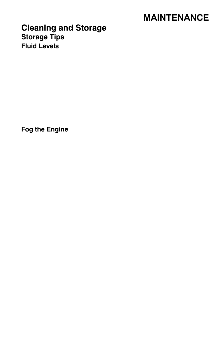 Maintenance, Cleaning and storage | Polaris Sportsman 9921169 User Manual | Page 117 / 137