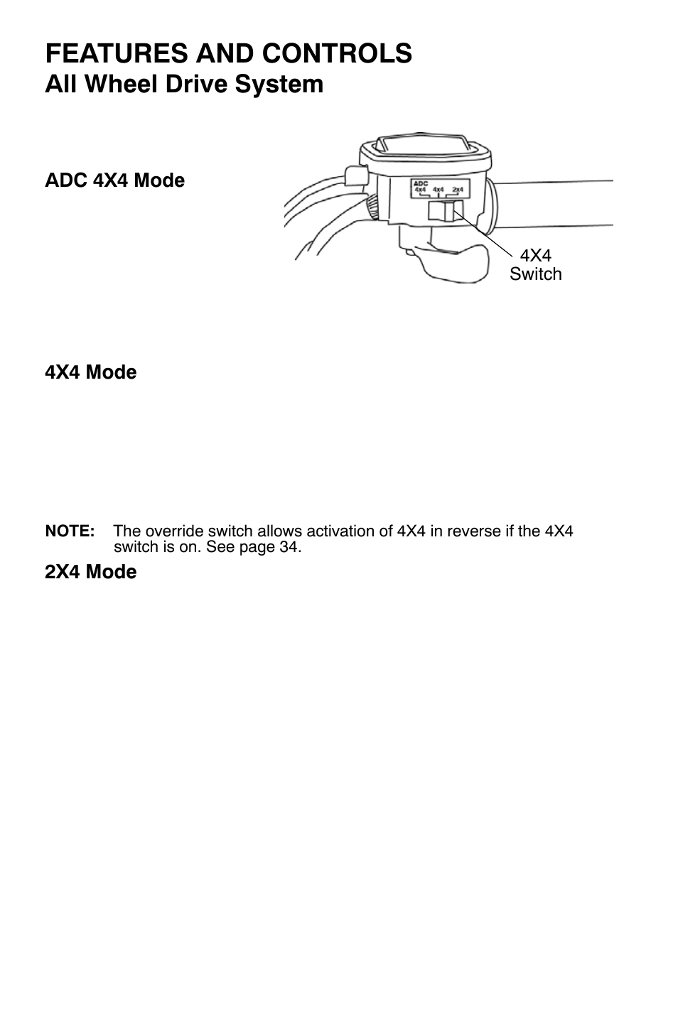 Features and controls, All wheel drive system | Polaris Sportsman 9921169 User Manual | Page 42 / 137