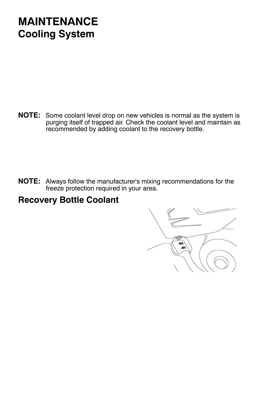 Maintenance, Cooling system, Recovery bottle coolant | Polaris Sportsman 9921169 User Manual | Page 88 / 137