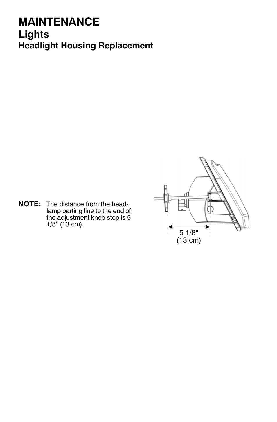 Maintenance, Lights | Polaris Sportsman 9921169 User Manual | Page 98 / 137