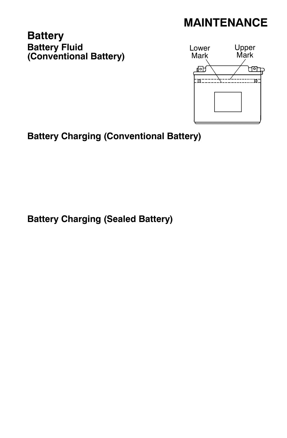 Maintenance, Battery | Polaris Sportsman 9921454 User Manual | Page 109 / 129
