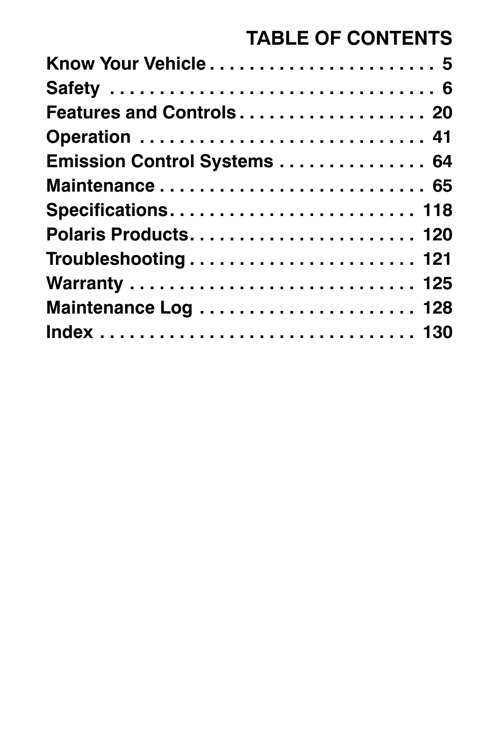 Polaris Sportsman 9921454 User Manual | Page 3 / 129