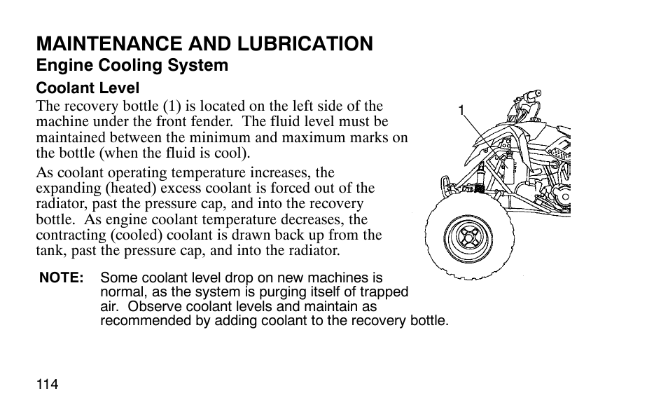 Maintenance and lubrication | Polaris 9920183 User Manual | Page 117 / 189