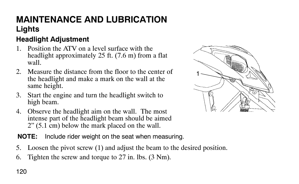 Maintenance and lubrication | Polaris 9920183 User Manual | Page 123 / 189
