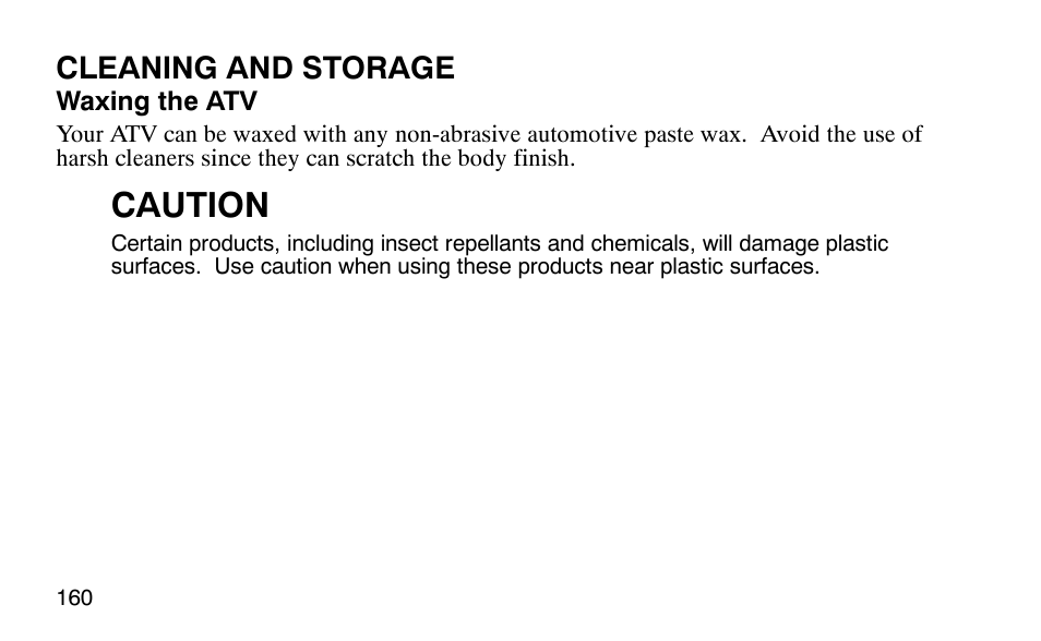 Caution, Cleaning and storage | Polaris 9920183 User Manual | Page 163 / 189