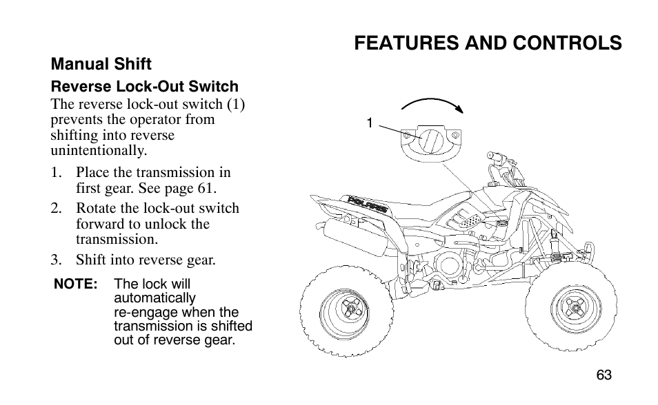 Features and controls | Polaris 9920183 User Manual | Page 66 / 189