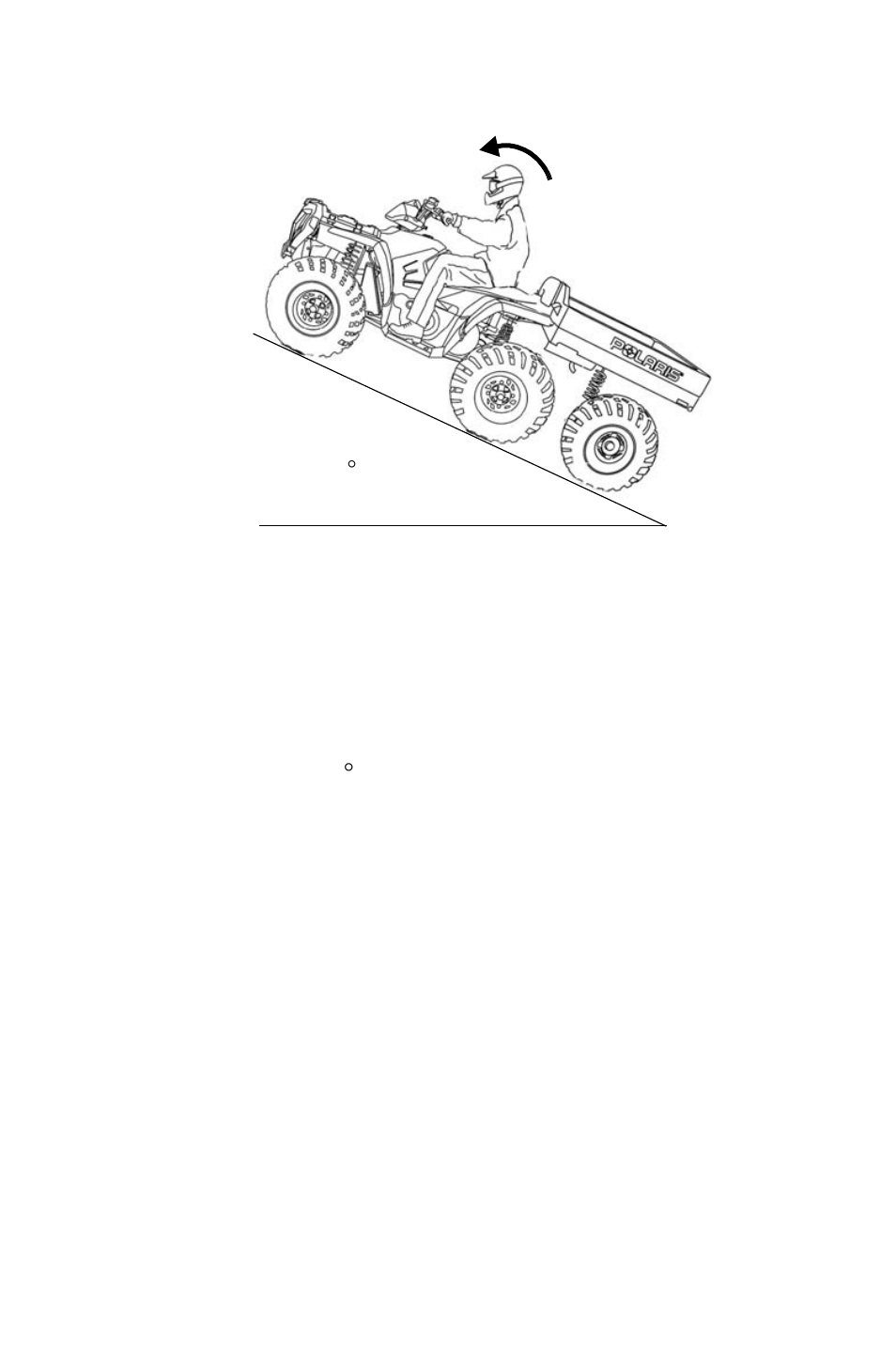 Operation, Driving uphill | Polaris Sportsman 800 Big Boss User Manual | Page 58 / 136