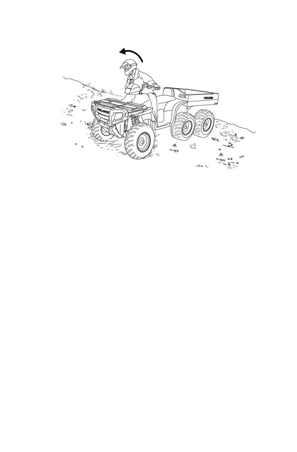 Operation, Driving on a sidehill (sidehilling) | Polaris Sportsman 800 Big Boss User Manual | Page 59 / 136