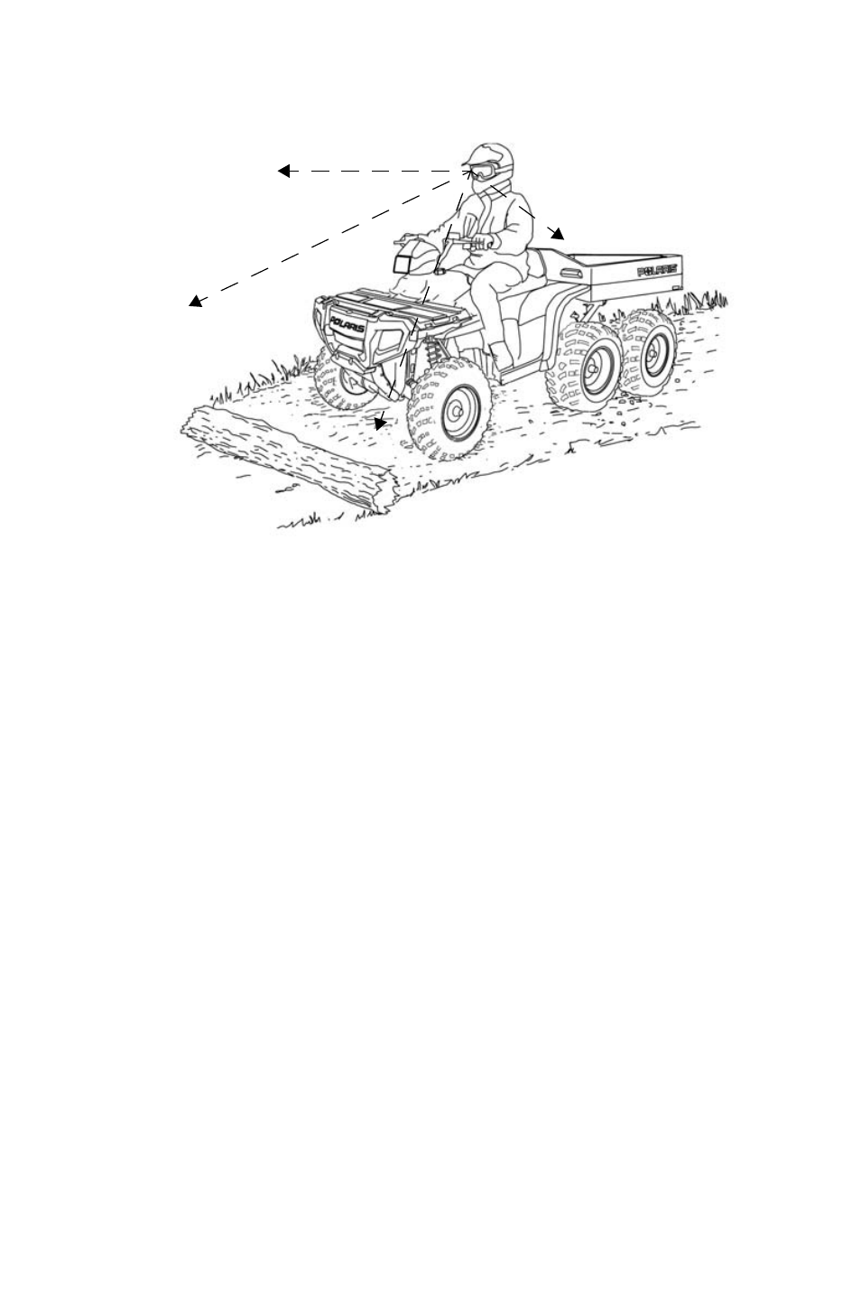 Operation, Driving over obstacles | Polaris Sportsman 800 Big Boss User Manual | Page 63 / 136