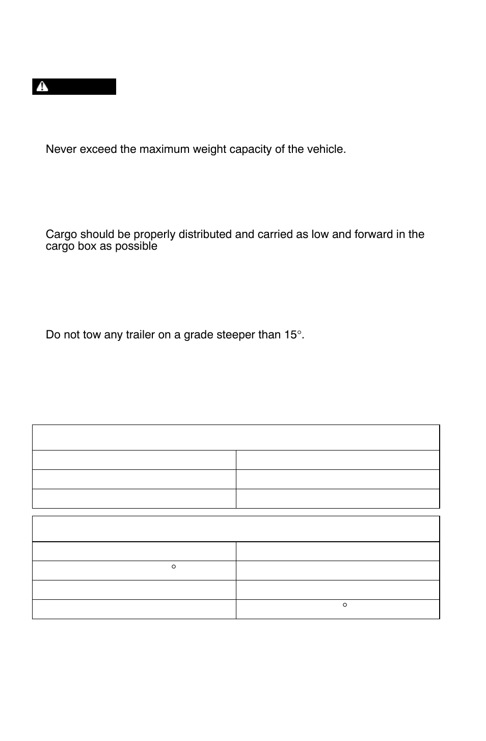 Operation, Hauling cargo | Polaris Sportsman 800 Big Boss User Manual | Page 65 / 136