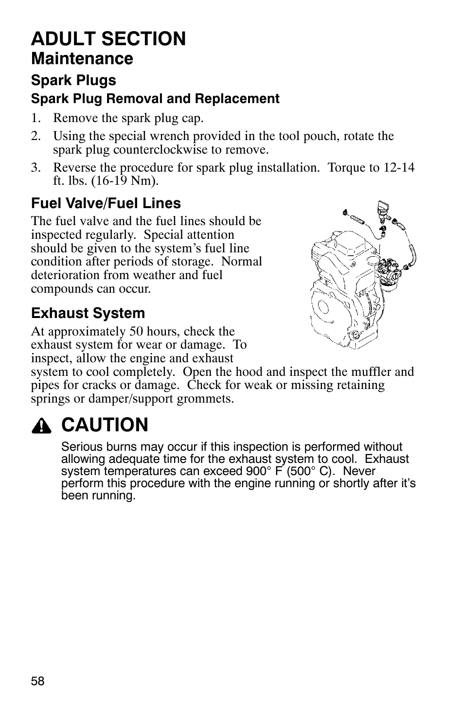 Caution, Maintenance | Polaris 120 User Manual | Page 61 / 99