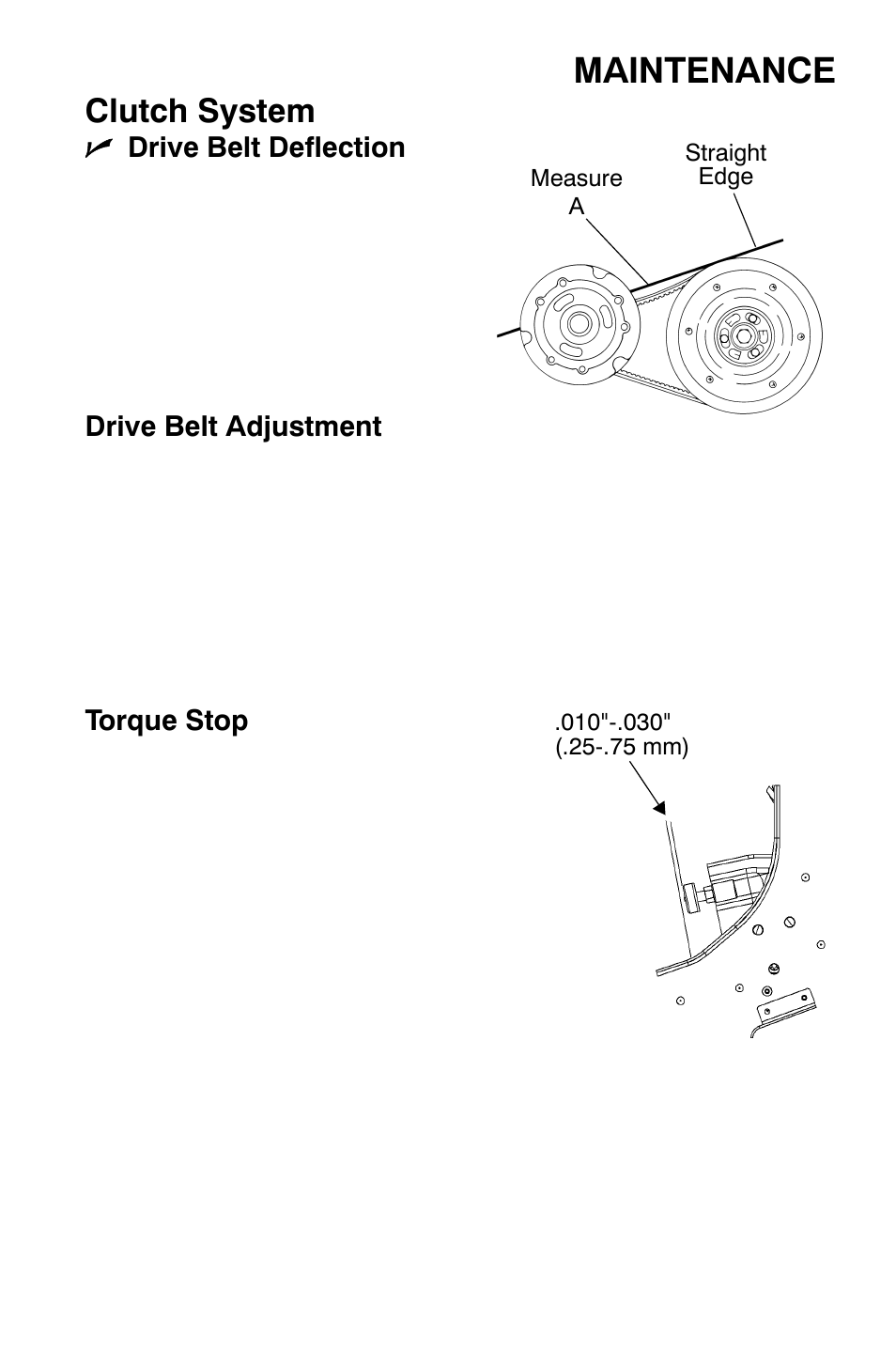 Maintenance, Clutch system | Polaris 700 Dragon RMK User Manual | Page 102 / 135