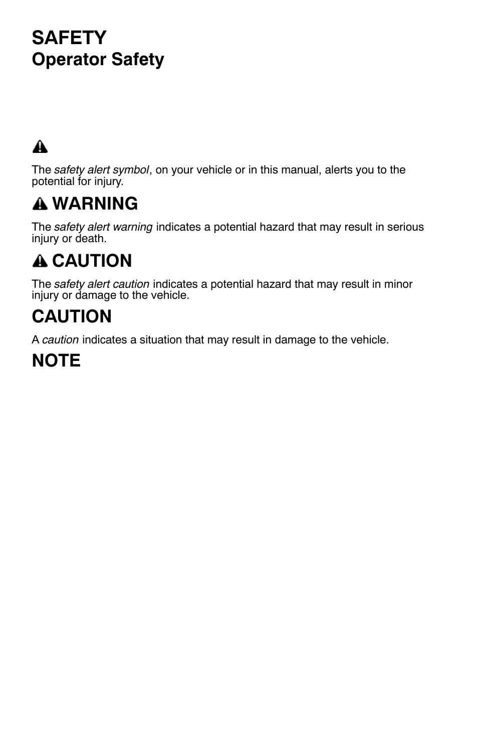 Safety, Operator safety, Warning | Caution | Polaris 700 Dragon RMK User Manual | Page 11 / 135