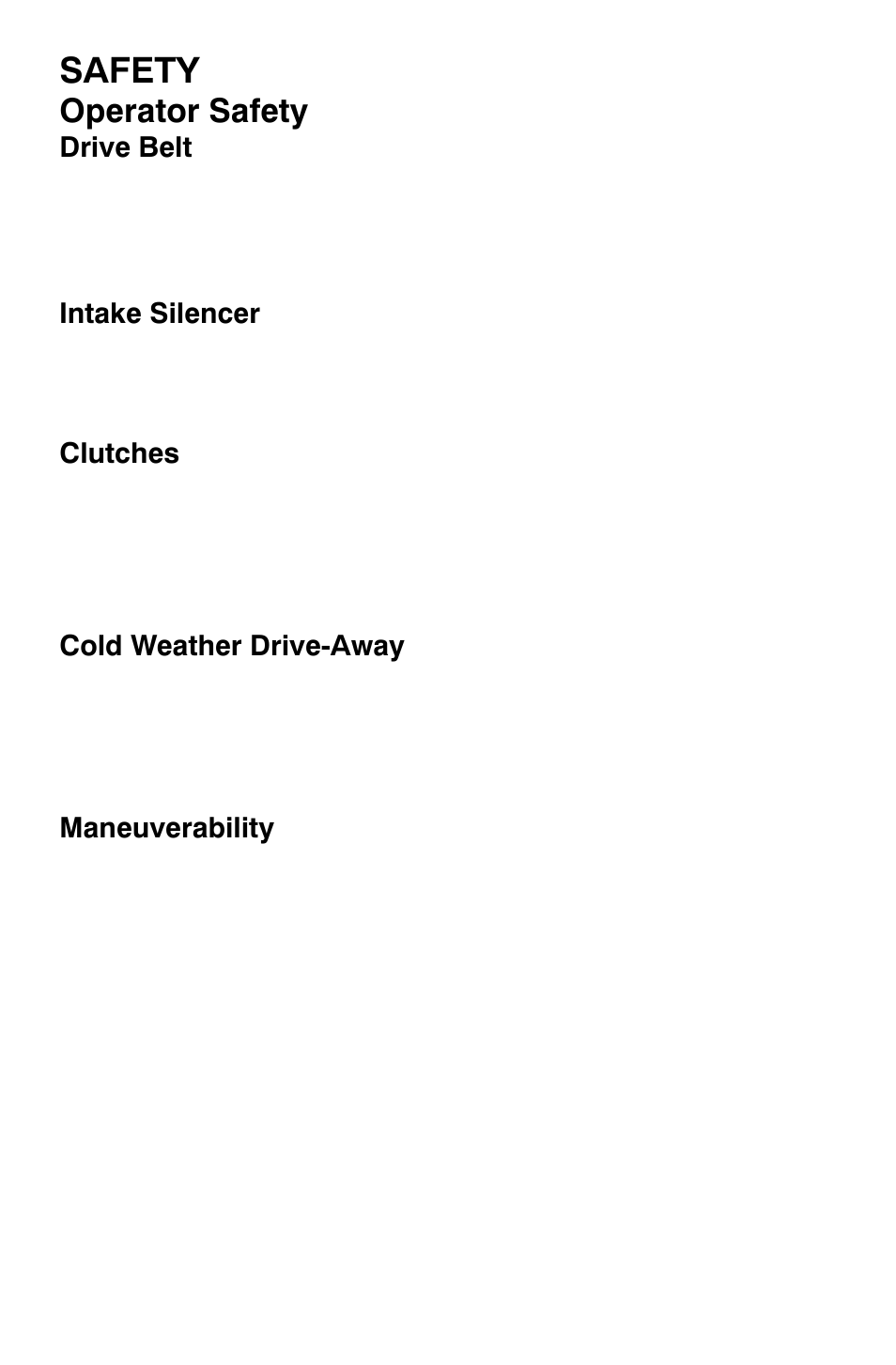 Safety, Operator safety | Polaris 700 Dragon RMK User Manual | Page 21 / 135
