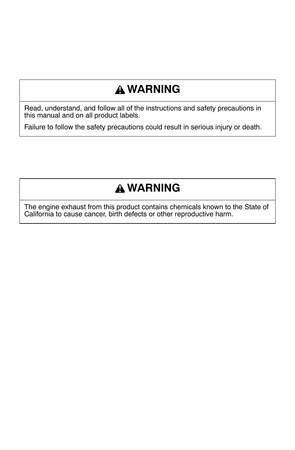 Warning | Polaris 700 Dragon RMK User Manual | Page 3 / 135