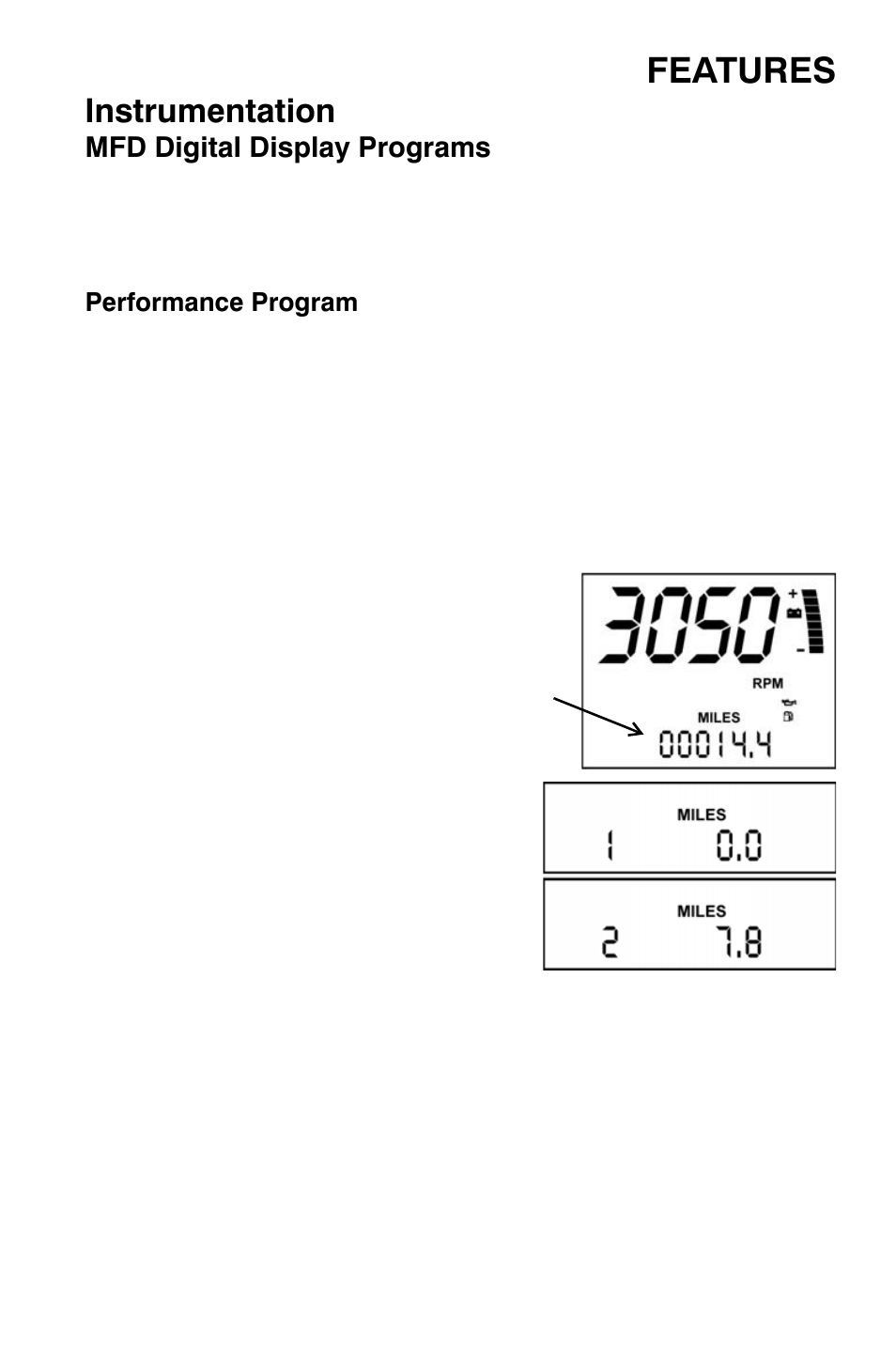 Features, Instrumentation | Polaris 700 Dragon RMK User Manual | Page 36 / 135