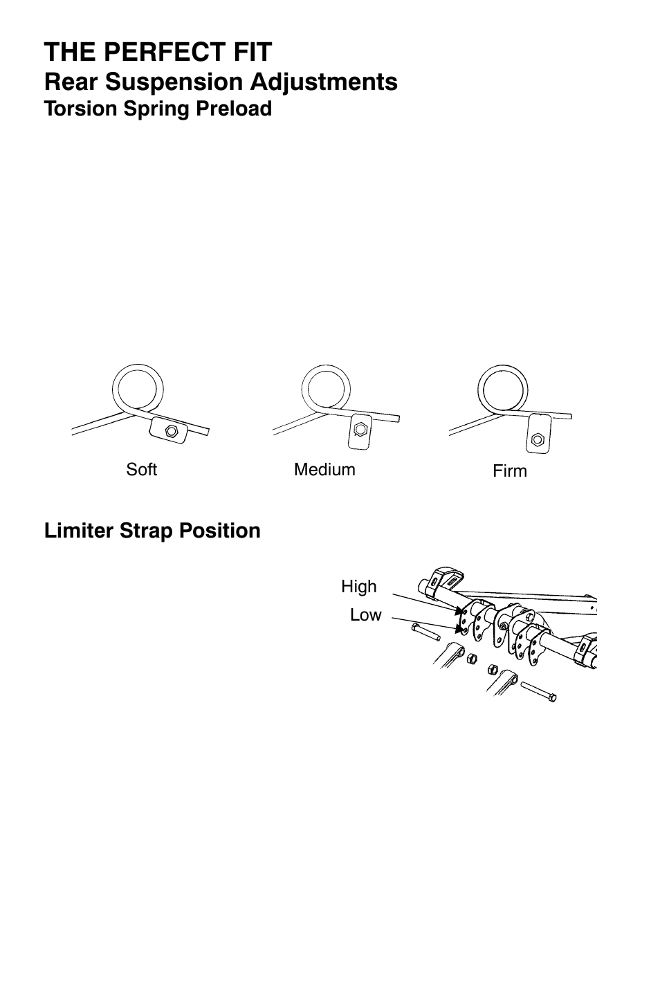 The perfect fit, Rear suspension adjustments | Polaris 700 Dragon RMK User Manual | Page 47 / 135