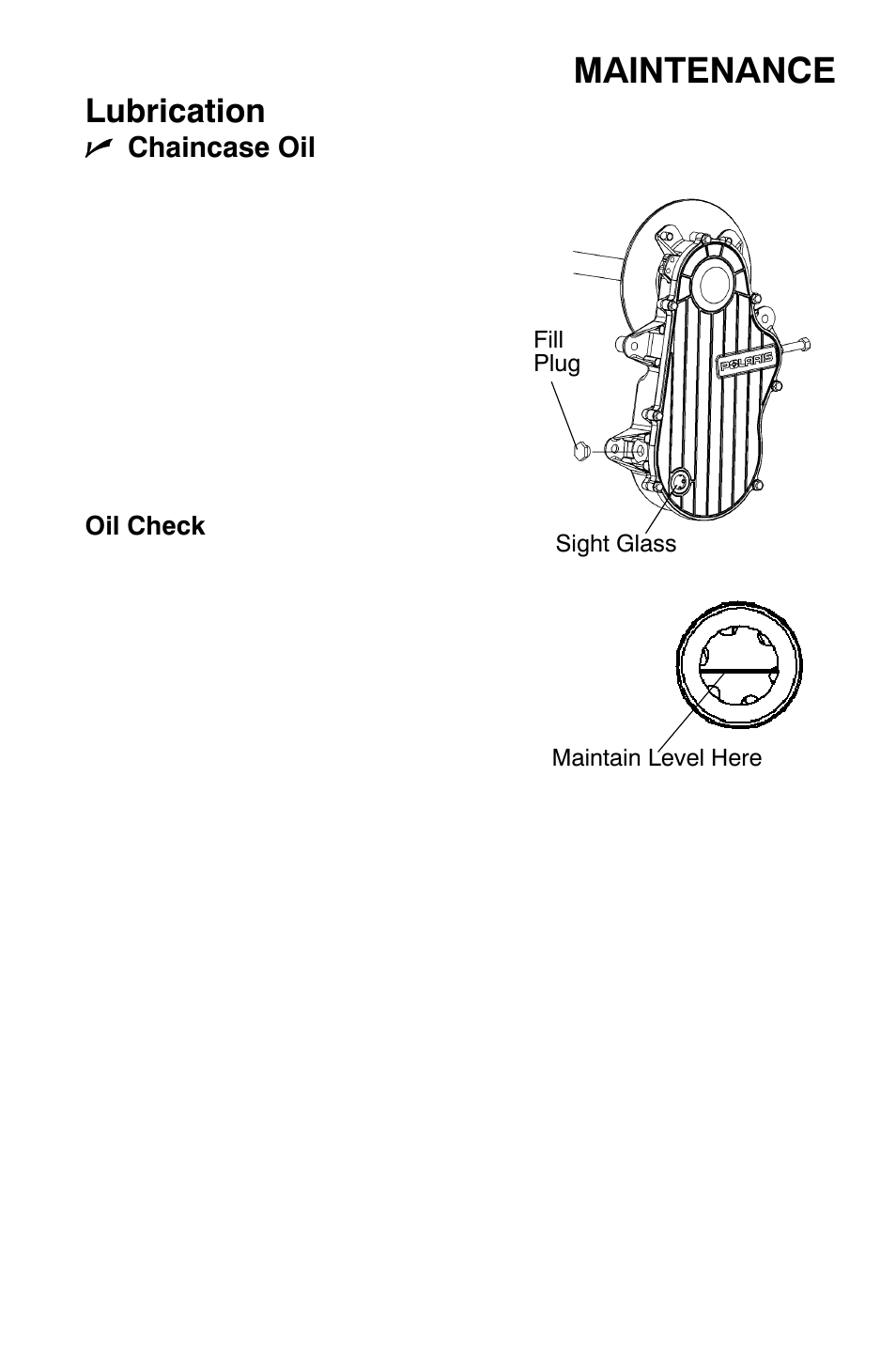 Maintenance, Lubrication | Polaris 700 Dragon RMK User Manual | Page 80 / 135