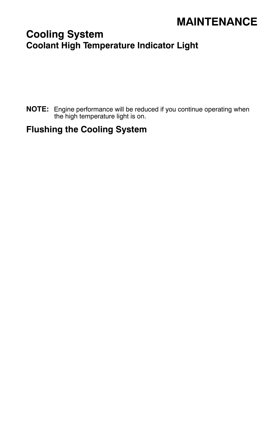 Maintenance, Cooling system | Polaris 700 Dragon RMK User Manual | Page 90 / 135
