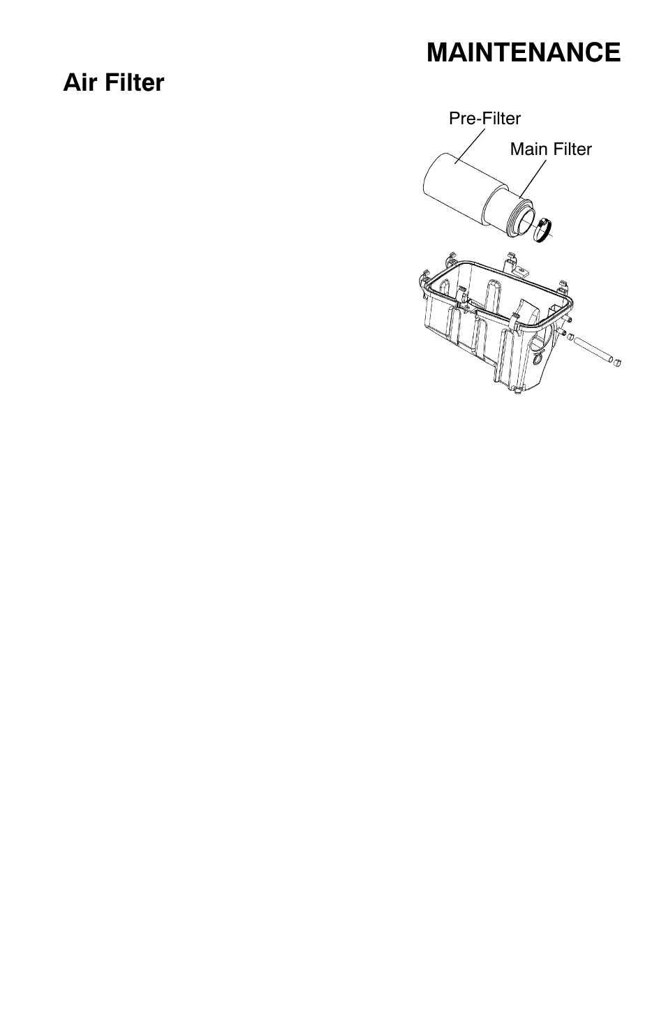 Maintenance, Air filter | Polaris Sportsman 800 X2 User Manual | Page 102 / 148