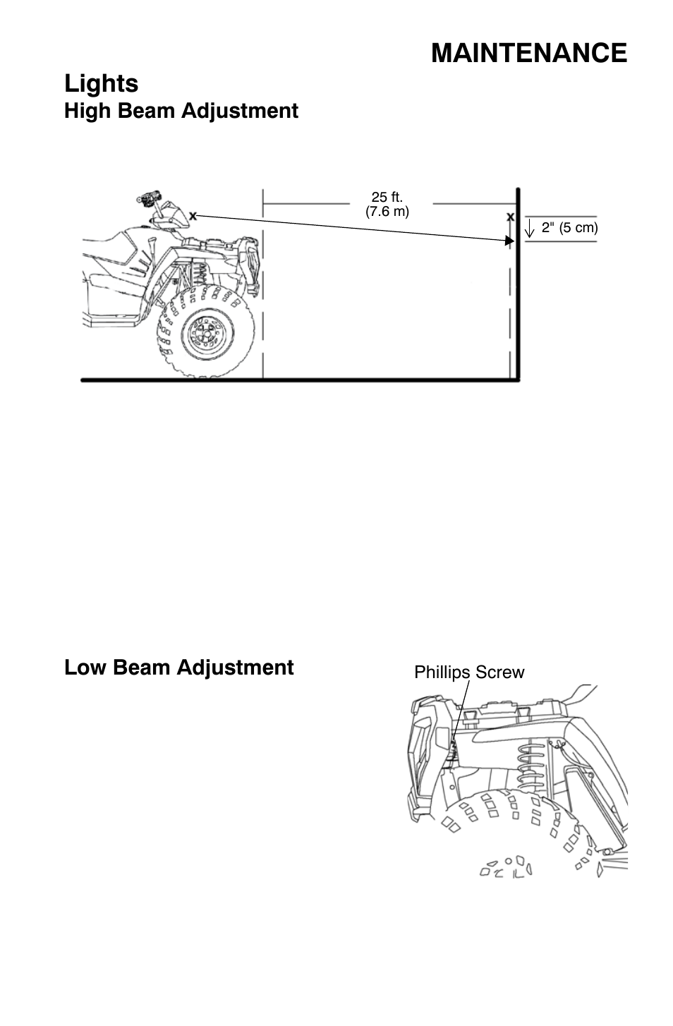 Maintenance, Lights | Polaris Sportsman 800 X2 User Manual | Page 106 / 148