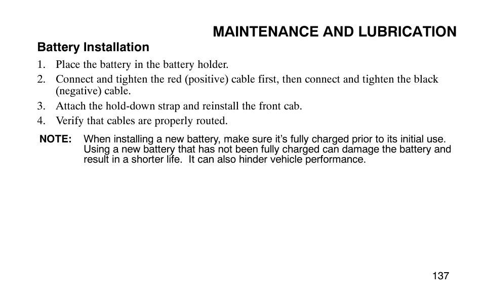 Maintenance and lubrication | Polaris Outlaw User Manual | Page 140 / 200