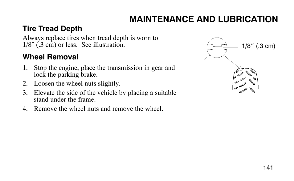 Maintenance and lubrication | Polaris Outlaw User Manual | Page 144 / 200
