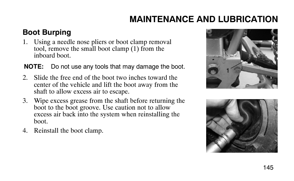 Maintenance and lubrication | Polaris Outlaw User Manual | Page 148 / 200
