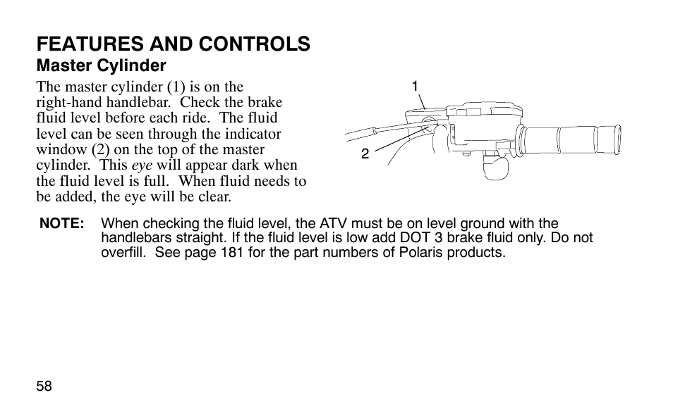 Features and controls | Polaris Outlaw User Manual | Page 61 / 200