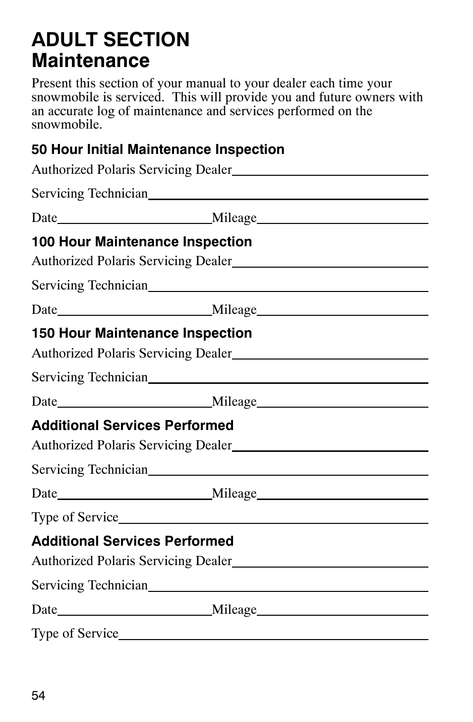 Polaris 120 Pro X User Manual | Page 57 / 92