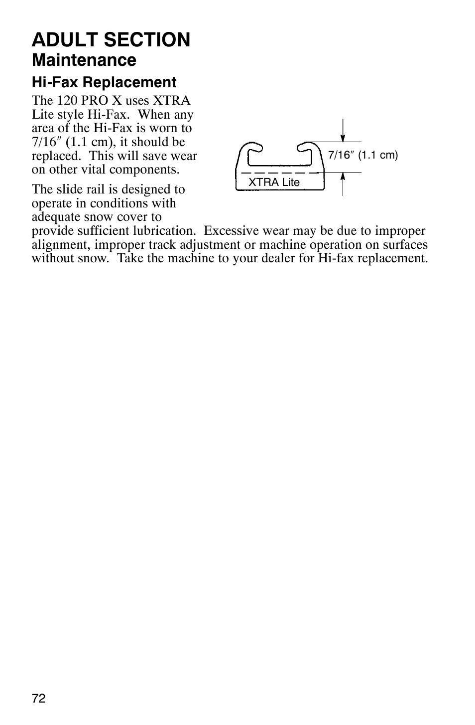 Maintenance | Polaris 120 Pro X User Manual | Page 75 / 92