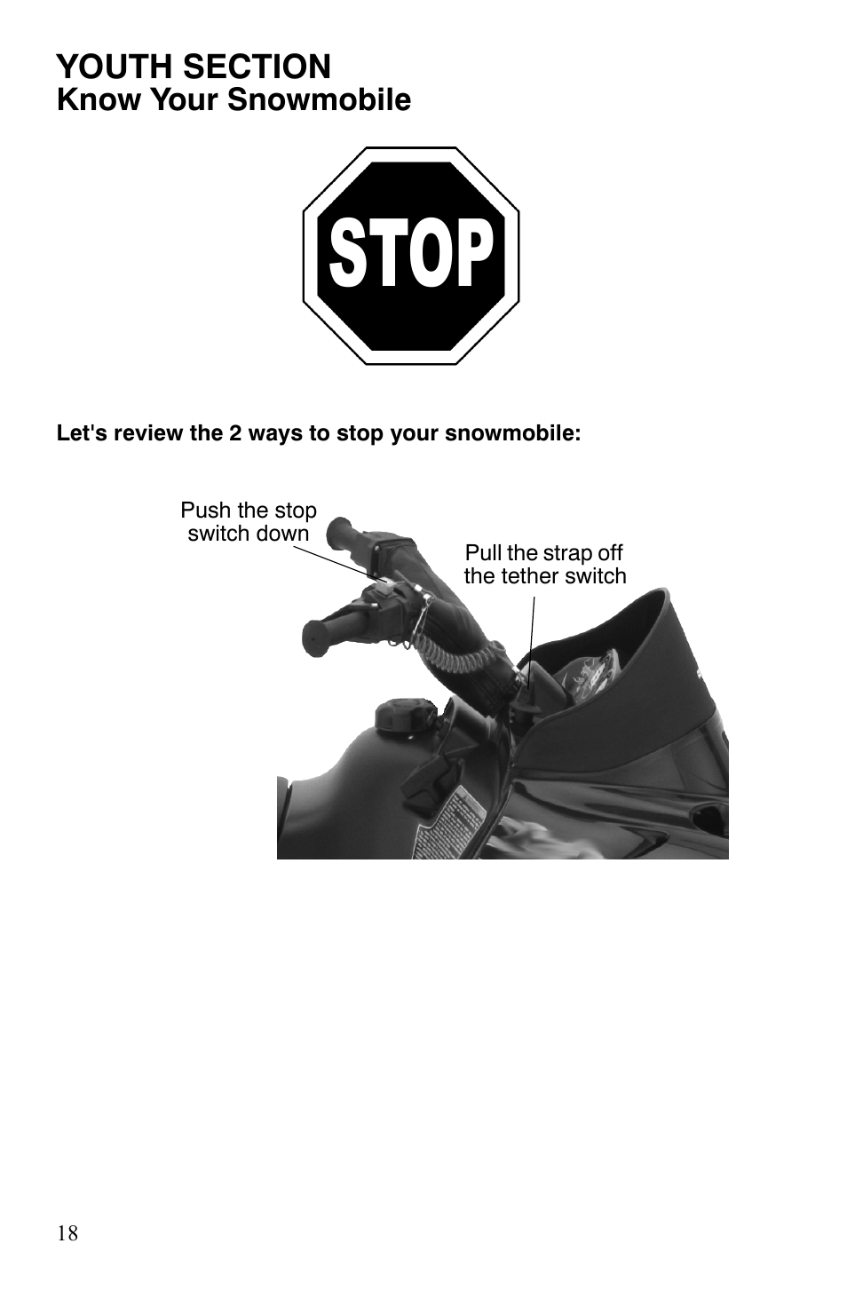 Stop | Polaris 120 Youth User Manual | Page 21 / 100