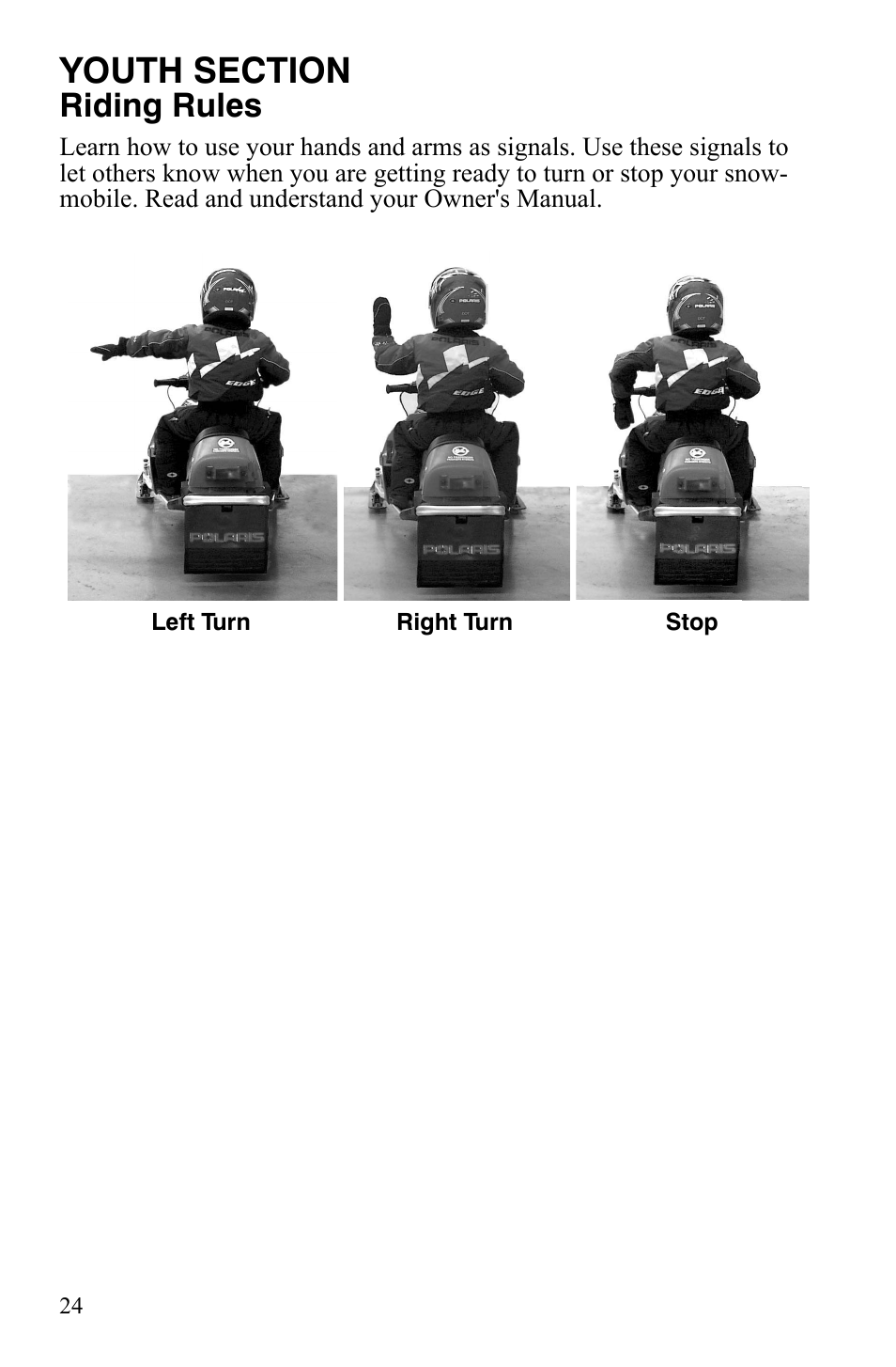 Riding rules | Polaris 120 Youth User Manual | Page 27 / 100