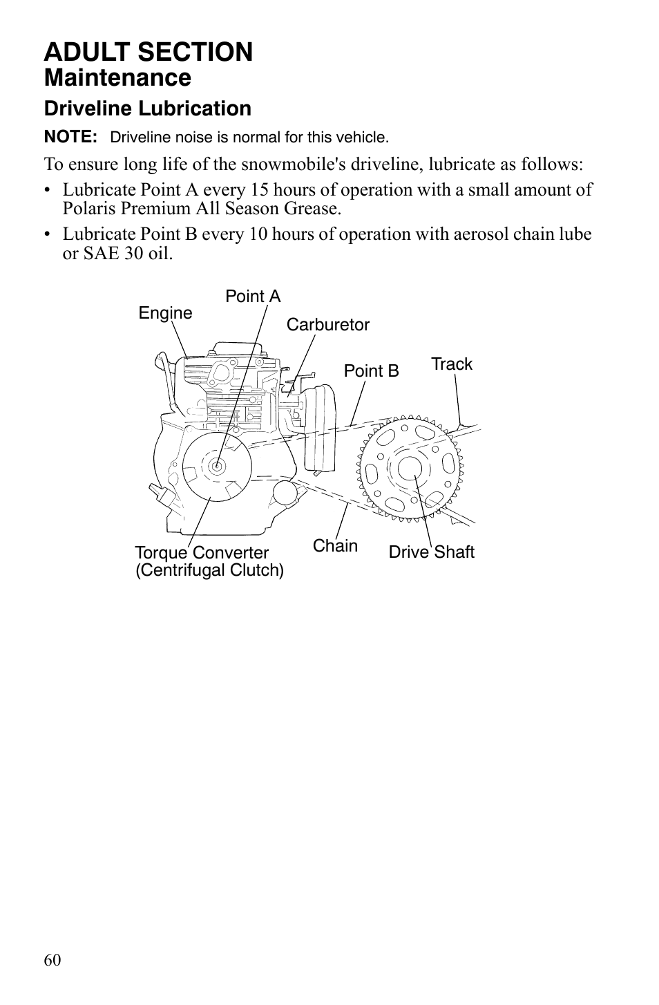 Maintenance | Polaris 120 Youth User Manual | Page 63 / 100