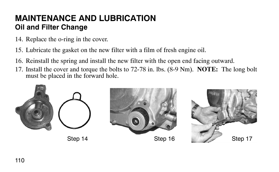 Maintenance and lubrication | Polaris Predator User Manual | Page 113 / 189