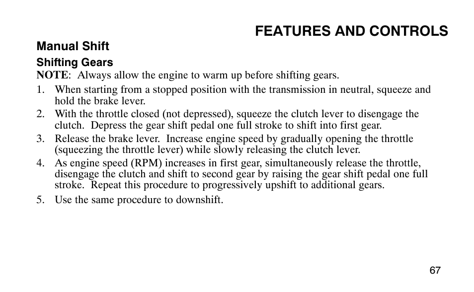 Features and controls | Polaris Predator User Manual | Page 70 / 189