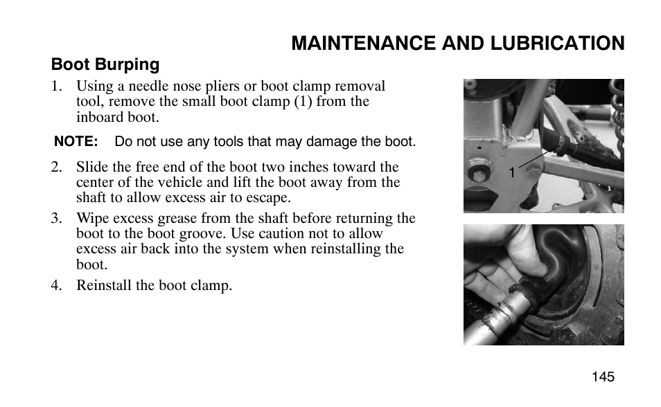 Maintenance and lubrication | Polaris Outlaw 9920783 User Manual | Page 148 / 202