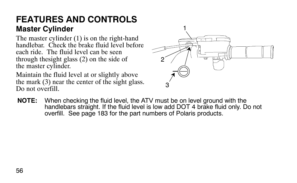 Features and controls | Polaris Outlaw 9920783 User Manual | Page 59 / 202