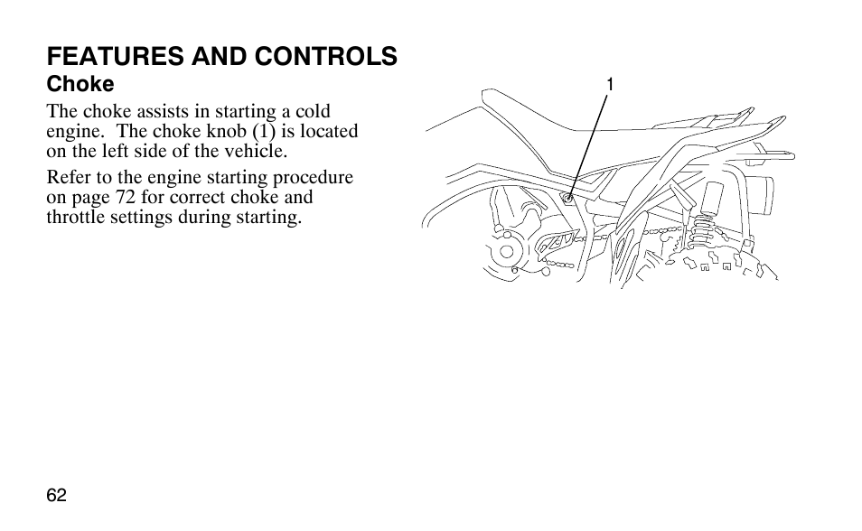 Features and controls | Polaris Outlaw 9920783 User Manual | Page 65 / 202