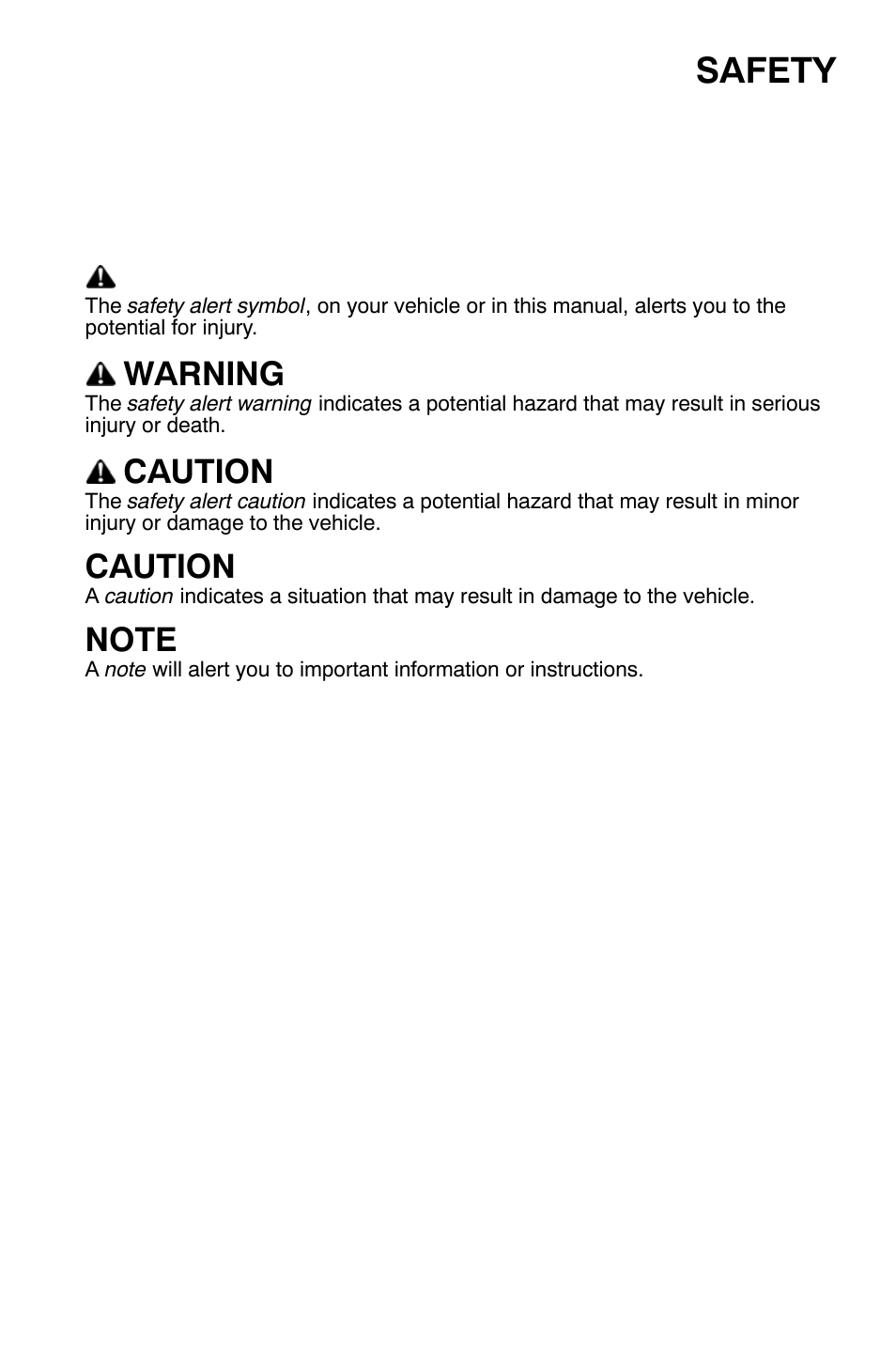 Safety, Operator safety, Warning | Caution | Polaris Widetrak LX User Manual | Page 10 / 130