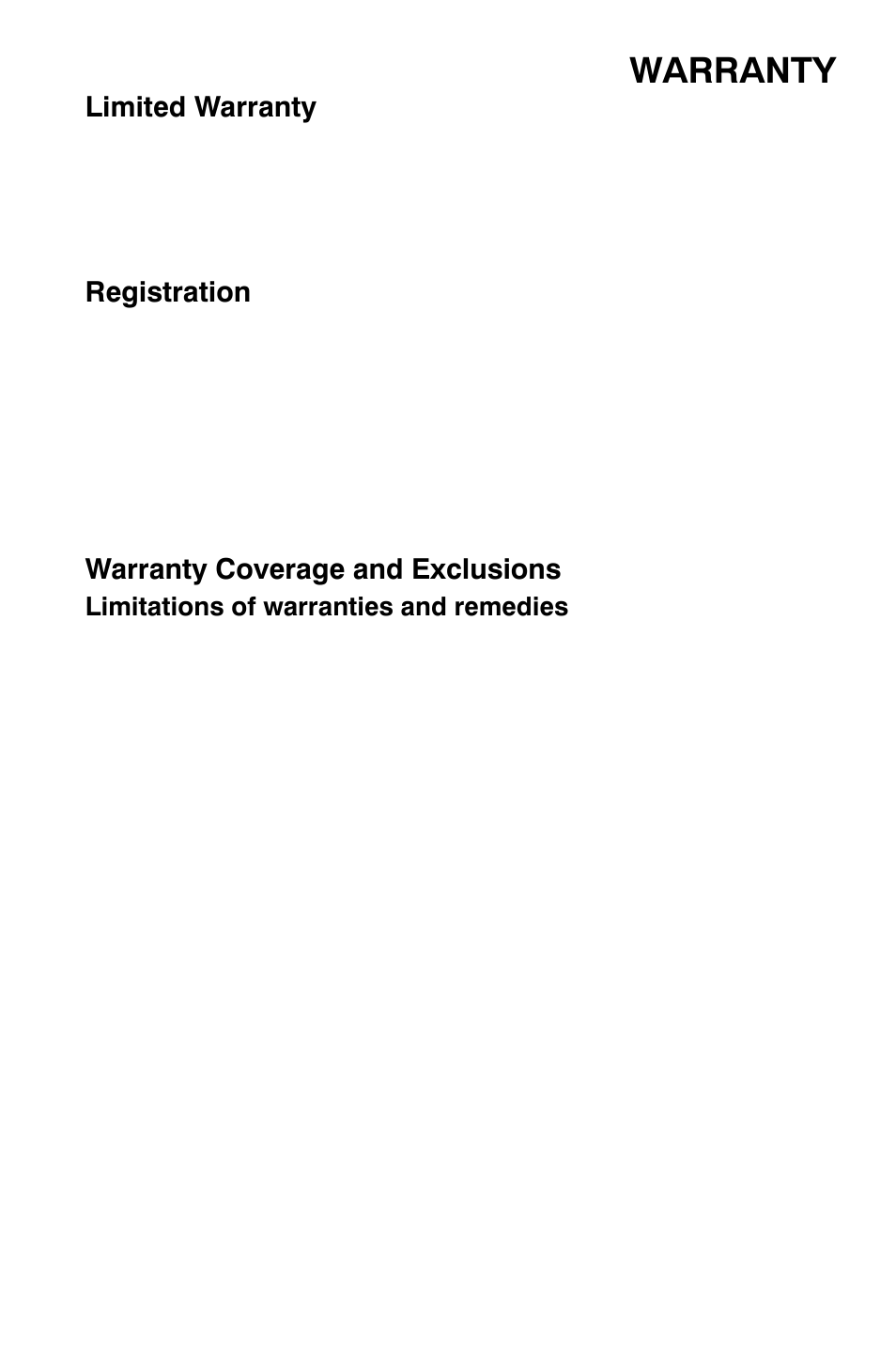 Warranty | Polaris Widetrak LX User Manual | Page 118 / 130