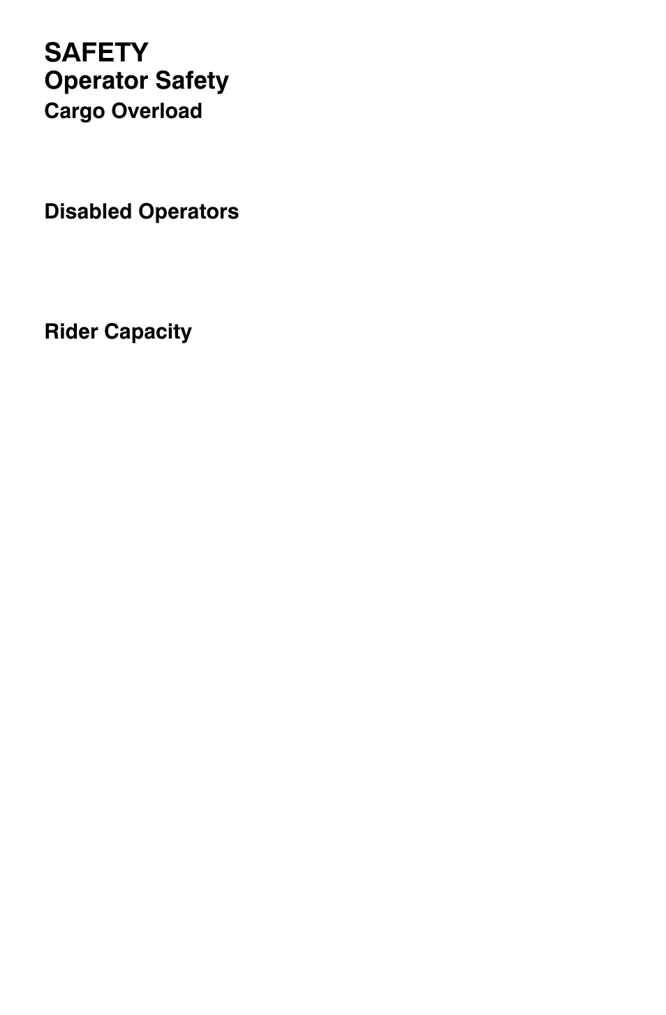 Safety, Operator safety | Polaris Widetrak LX User Manual | Page 15 / 130