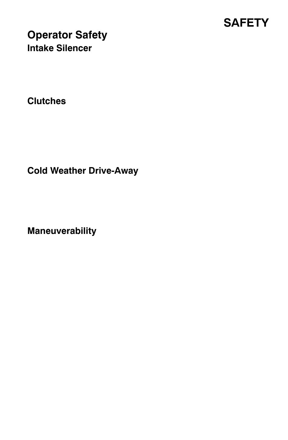 Safety, Operator safety | Polaris Widetrak LX User Manual | Page 22 / 130