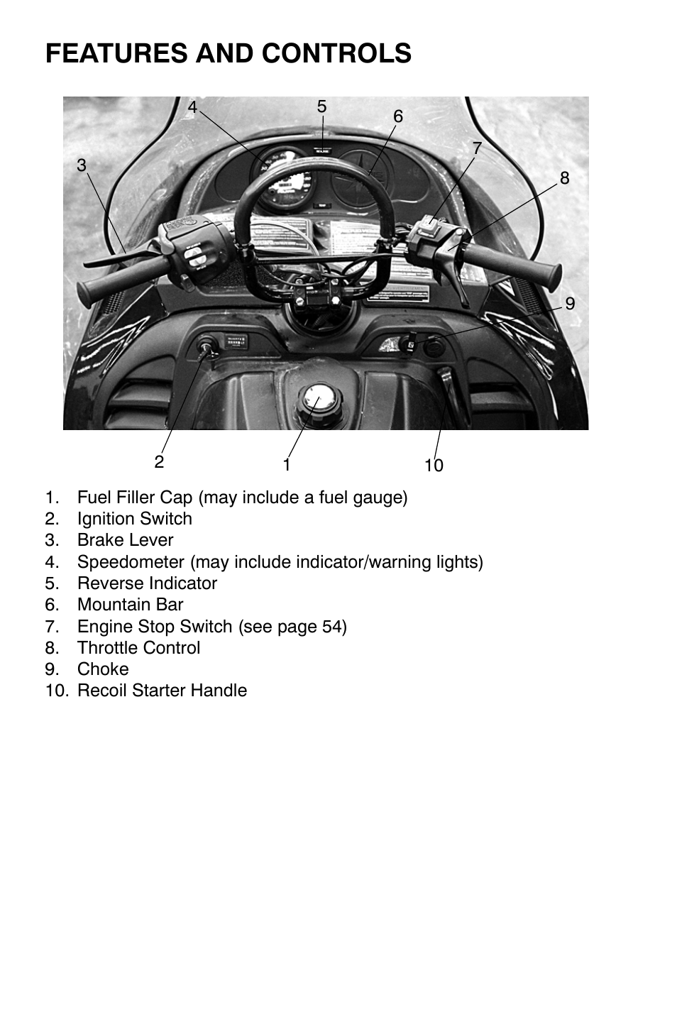 Features and controls | Polaris Widetrak LX User Manual | Page 29 / 130