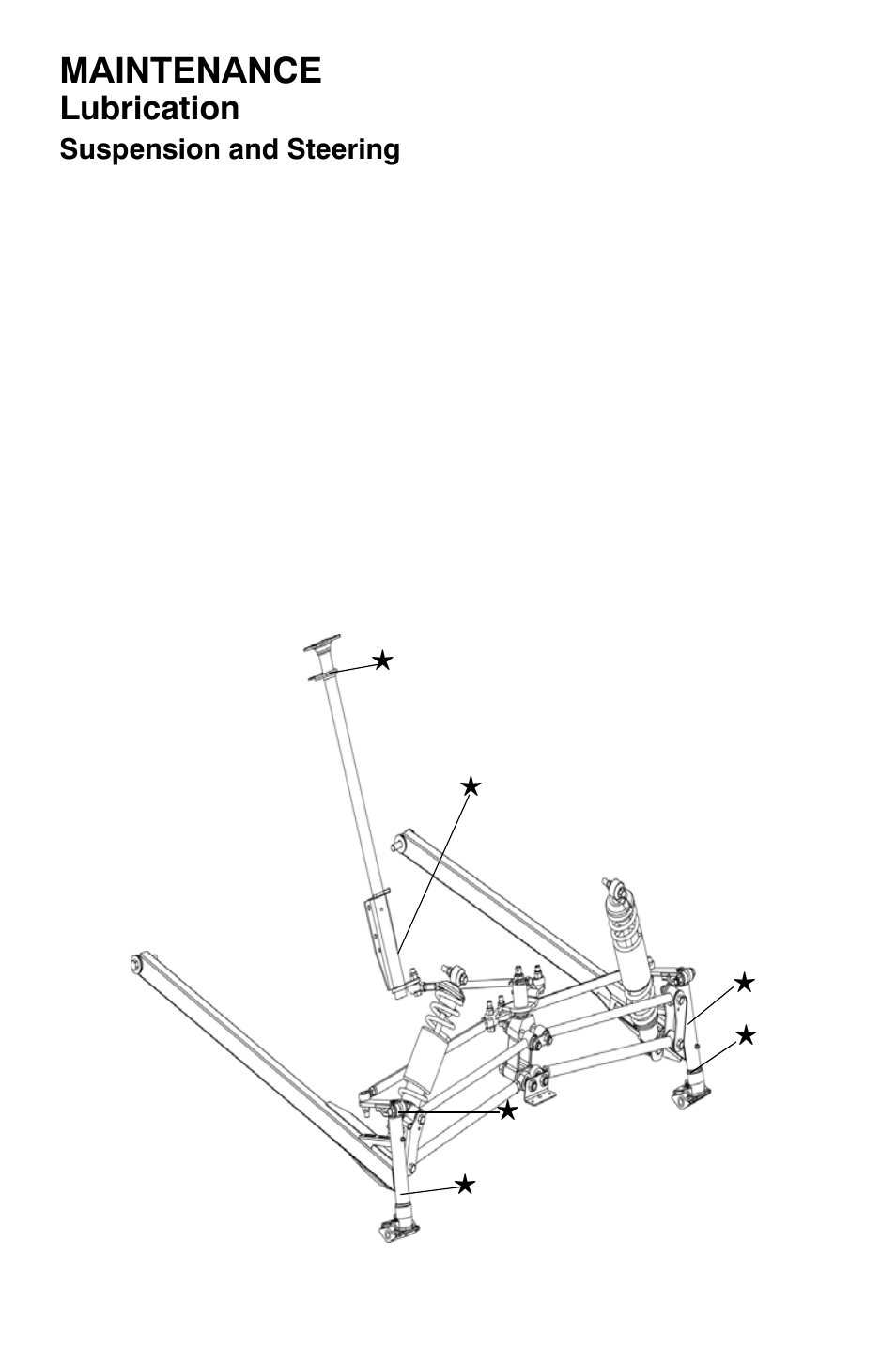 Maintenance, Lubrication | Polaris Widetrak LX User Manual | Page 69 / 130