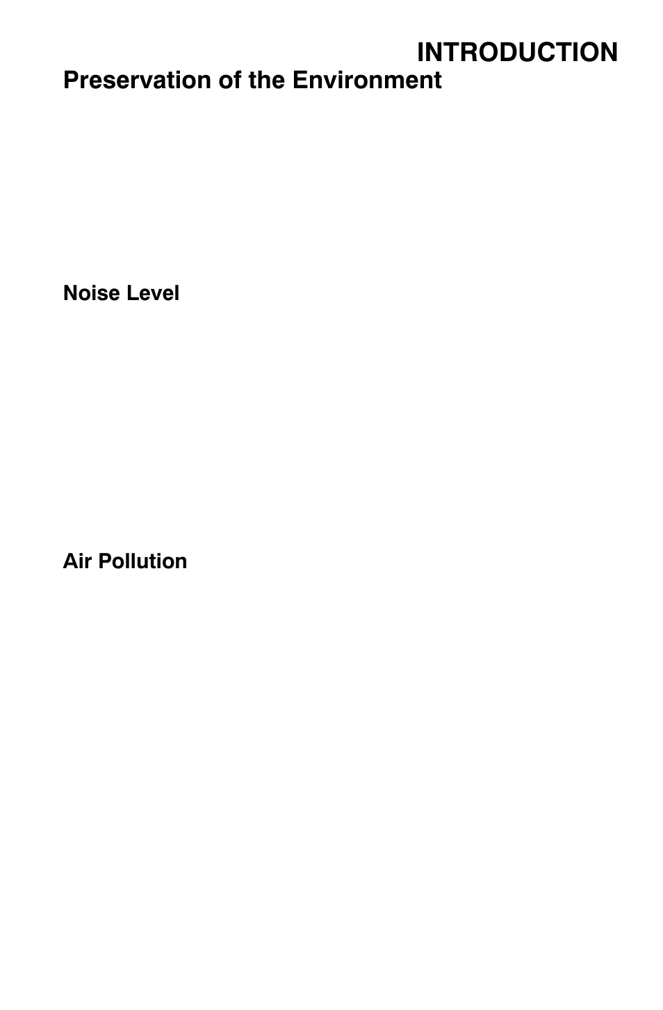 Introduction, Preservation of the environment | Polaris Widetrak LX User Manual | Page 8 / 130